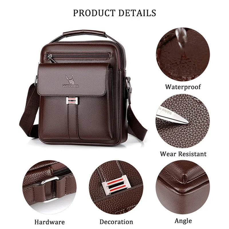 bolso bandolera hombre de cuero