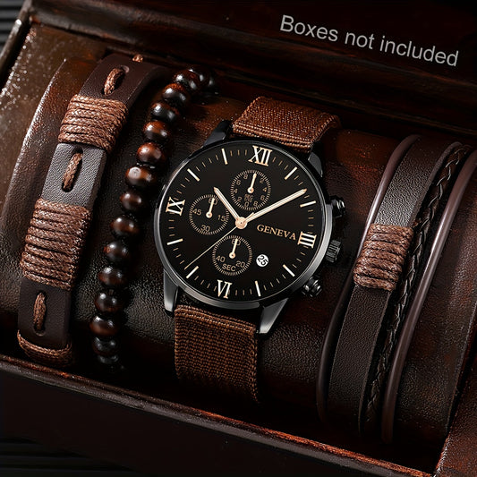 reloj de hombre + 3 pulseras